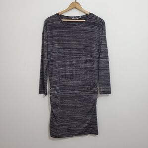 Athleta Beyond Soft Avenues Marled/Striped Dress